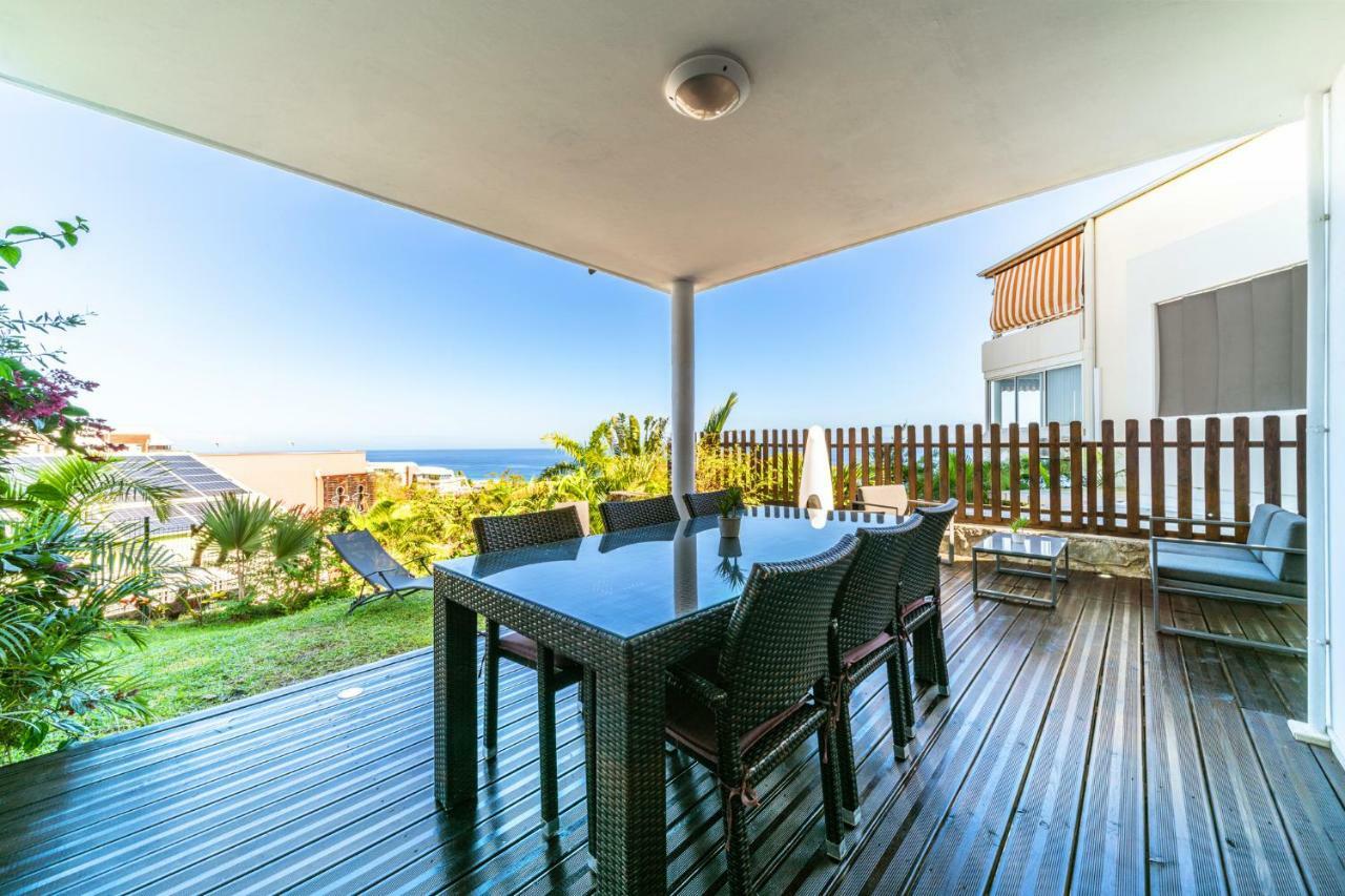 T2 avec jardin, piscine, vue mer à Saint-Gilles-les-Bains Exterior foto